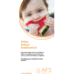 Faltflyer "Stillen - Beikost - Familientisch"